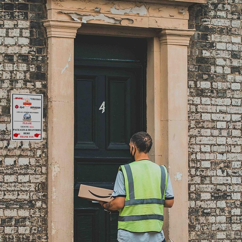 Please Leave All Packages & Deliveries Here - Delivery Sign