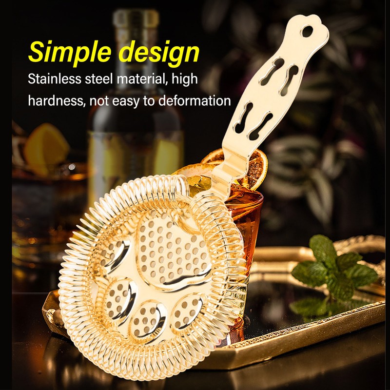 304 Stainless Steel Cocktail Strainer Bar Strainer Bar Tool Drink
