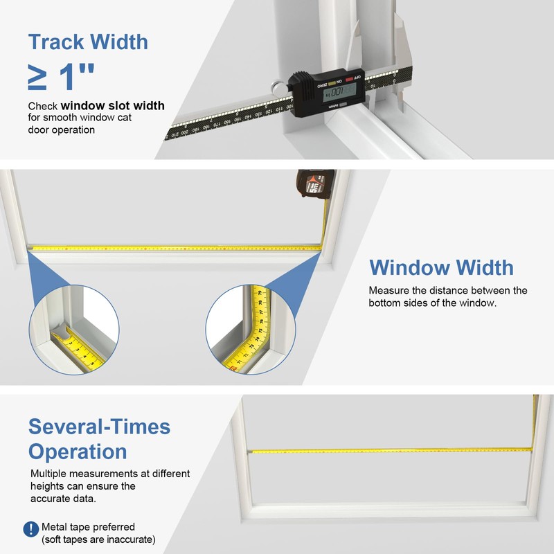 Adjustable Ventilated Pet Door for Window 31.7"-39.3" Wide, White Aluminum