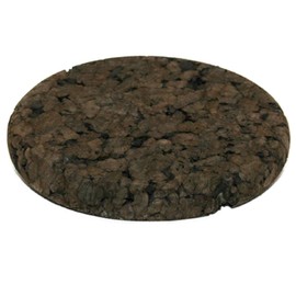 Set of 2 Dark Cork Coasters (Round), 25 cm, 72007
