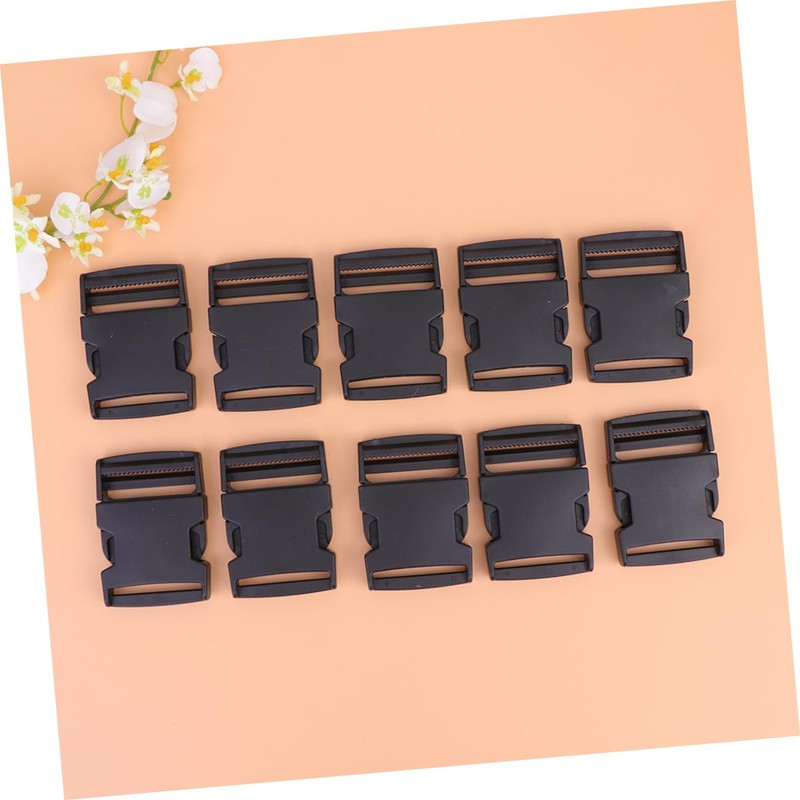 Operitacx 20pcs Backpack Buckles Suit Reusable Webbing Clip Buckle Zip