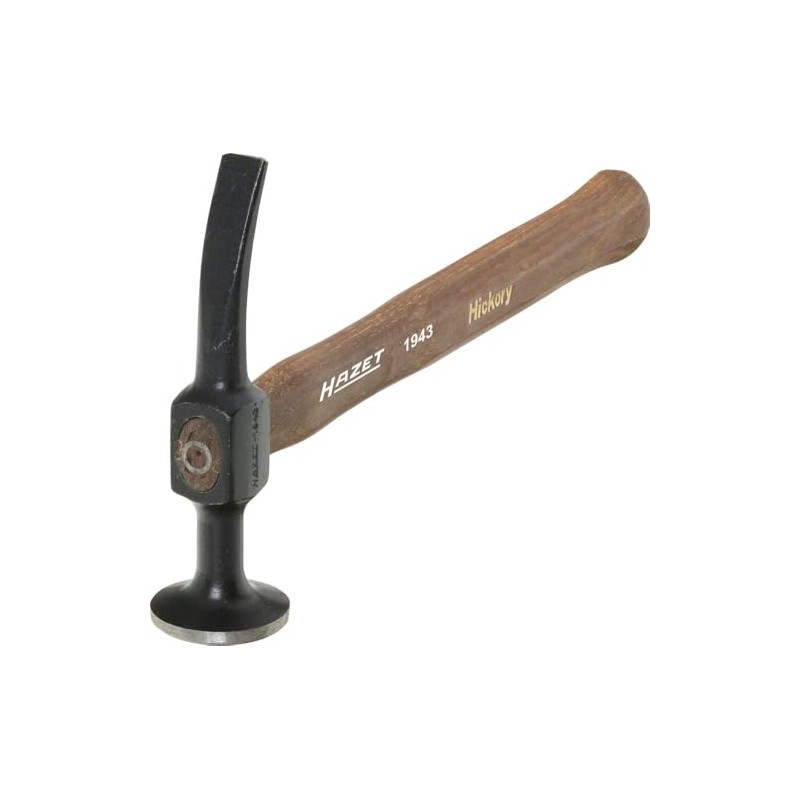 HAZET 1943 Car Body Hammer with Round face/Sharp Peen, Multi-Colour