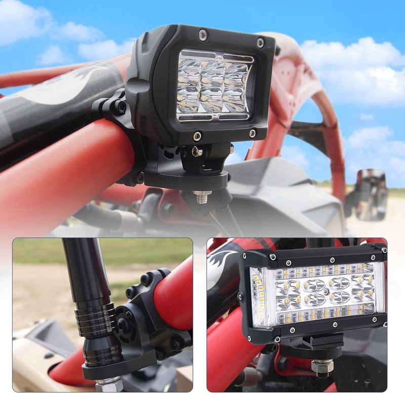 Flag Mount Whip Light Antenna Mounting Bracket Tube Clamp Mount
