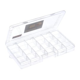 MEIJIA Outdoor Fishing Tackle Boxes, Plastic Box, Plastic Storage Organizer Box with Removable Dividers - Fishing Tackle Storage,Off-White