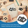 PATIKIL M12 Beveled Square Washers, 20 Pcs Thickness 2 to