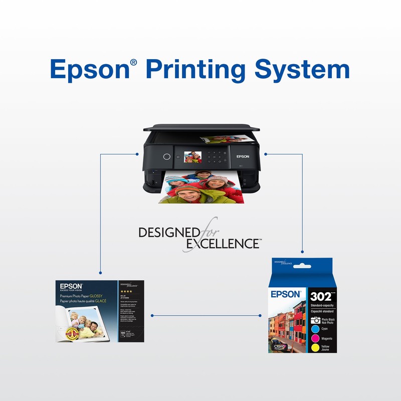 EPSON 302 Claria Premium Ink High Capacity (T302XL020-S) Works with