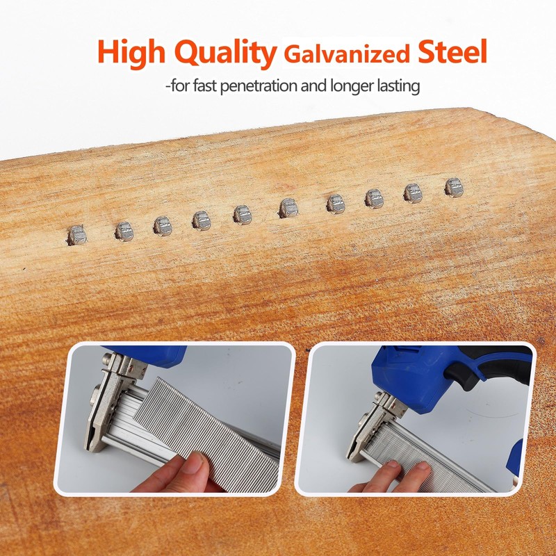 SITLDY 18 Gauge Galvanized Brad Nails 1100-Pack (3/4"-400, 1-1/4"-400, 2"-300