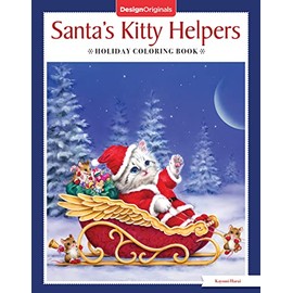 Santa's Kitty Helpers Holiday Coloring Book (Design Originals) 32 Cute, Expressive-Eyed Christmas Cat Designs by Kayomi Harai on High-Quality, Extra-Thick Perforated Pages that Resist Bleed-Through