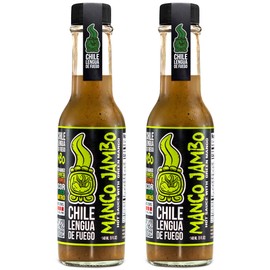 Mango Jambo Mild Hot Sauce – Pack of 2 – Green Mango & Serrano Blend with Sweet & Tangy Flavor – Award-Winning Gourmet Sauce