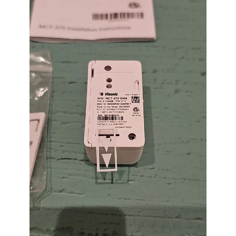 Visonic MCT-370 SMA Long Range Wireless Magnetic Door Window Sensor