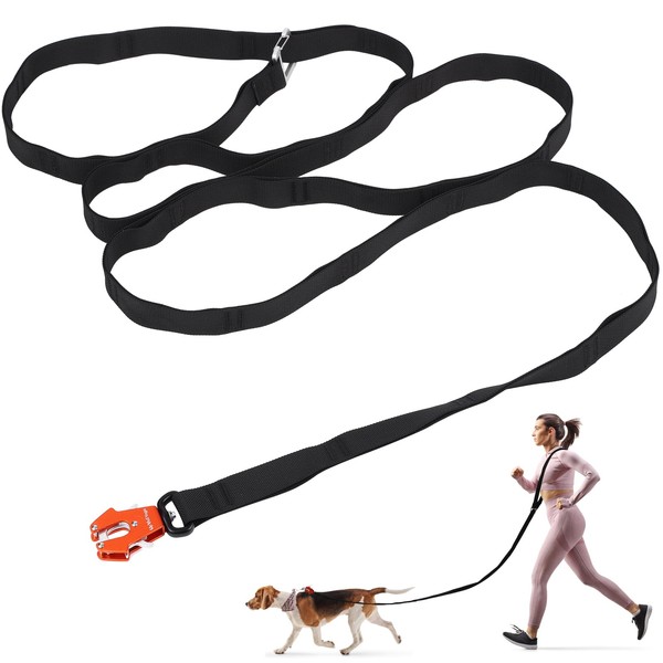 UpWallYoga Heavy Duty Hands-Free Service Dog Leash - 10ft Double-Layered