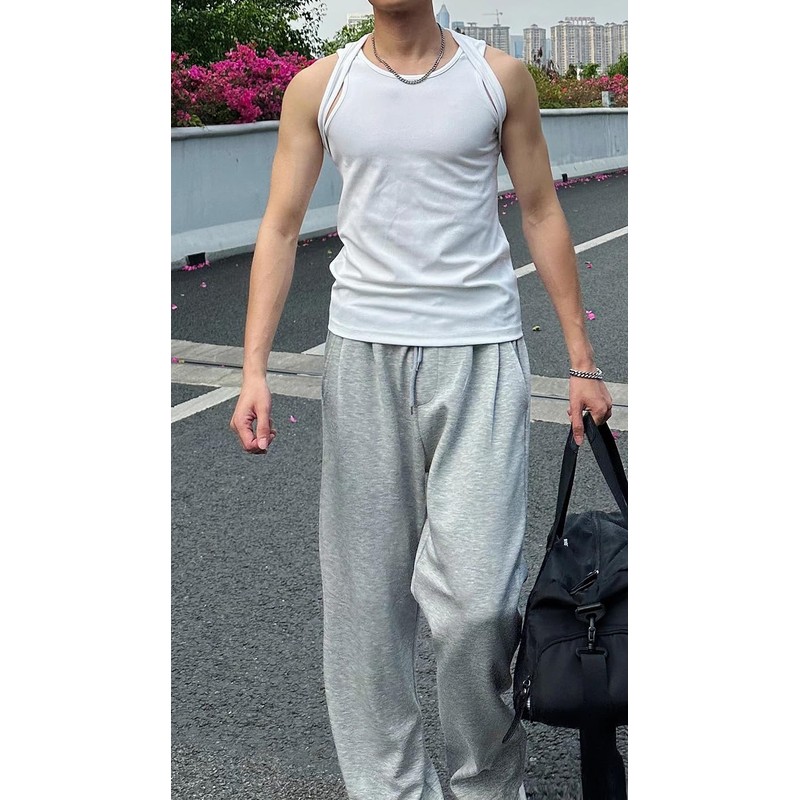 maytopia Men's Athletic Workout Sweatpants, Training Pants (US, Alpha, Large,