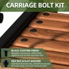 15 Sets 5/16-18 x 1" Carriage Bolt Kit, Round Head