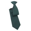 DQT Men's Plain Twill Wedding Formal Clip On Tie -