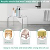 ZVOBUEI Acrylic Step Stool 9in Step Stools for Kids 250-LBS