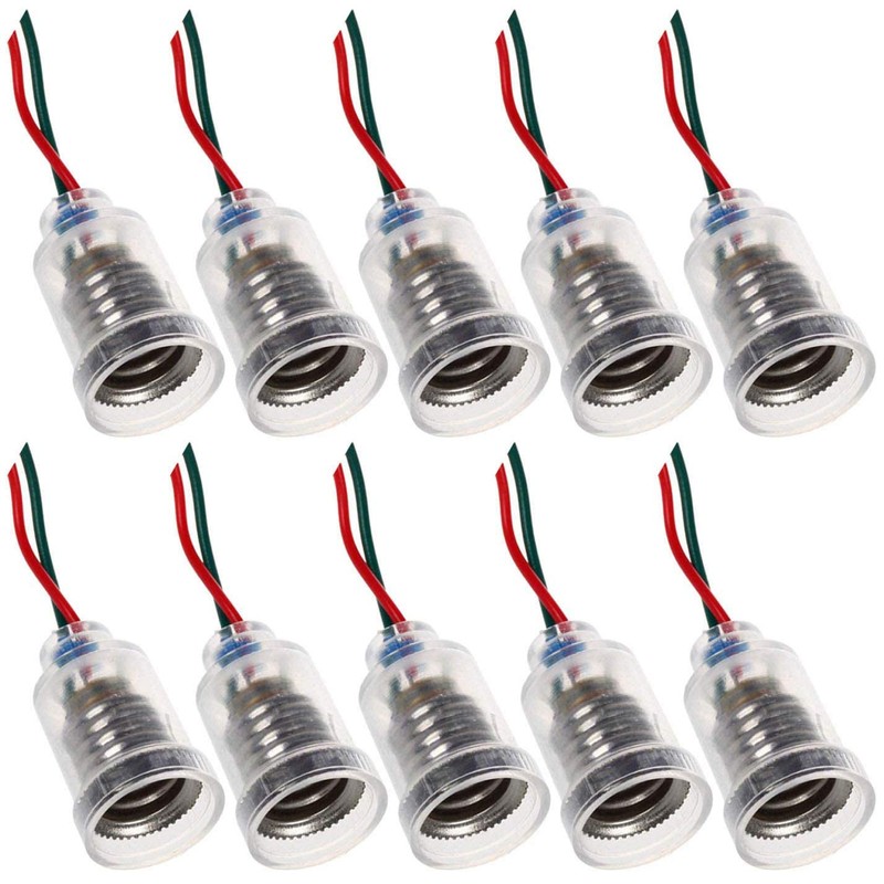 MEETOOT Set of 10pcs 1.5V Screw Mini Bulbs and 5pcs