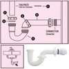 (1 Pack) Yariwiz White P Trap 1 1/2 Inch for