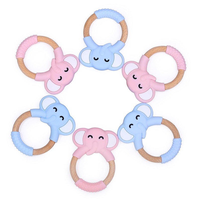chummies | Dona de Elefante mordedera de silicon y madera