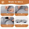 Pawaboo 2-in-1 Cat Tunnel Bed for Indoor Cats, 8-Shaped Large