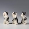 Veronese Design 3 3/4 Inch Black and White Kittens Hear