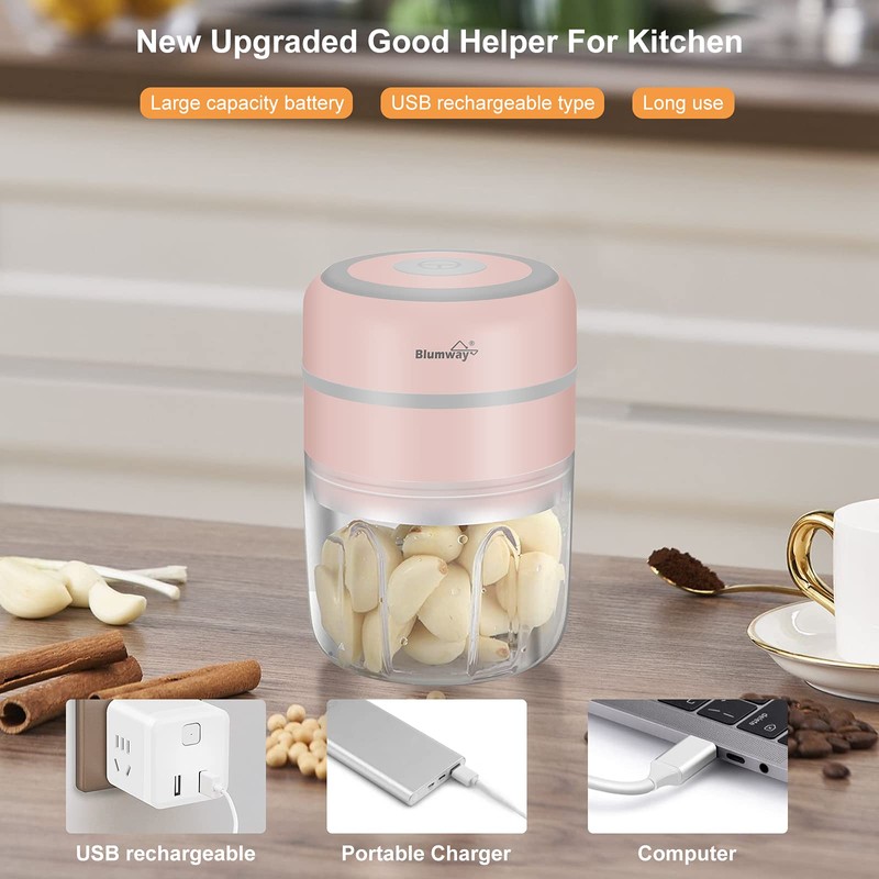 BlumWay Mini Onion & Garlic Chopper, 250 ml Electric Chopper