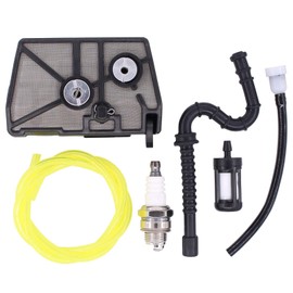 ApplianPar Air Filter Fuel Line Spark Plug Tune Up Service Kit for Stihl 028 028AV WB Wood Boss Chainsaw Replaces 1118-120-1600 1118-358-7700