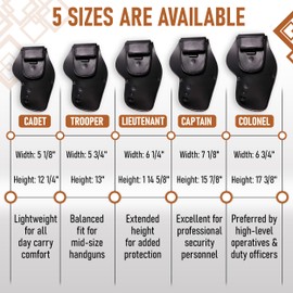 Urban Carry LockLeather G3 Trooper Holster Made of Premium Black Leather | Secure & Comfortable Leather/Polymer Hybrid Design for Optimal Concealment