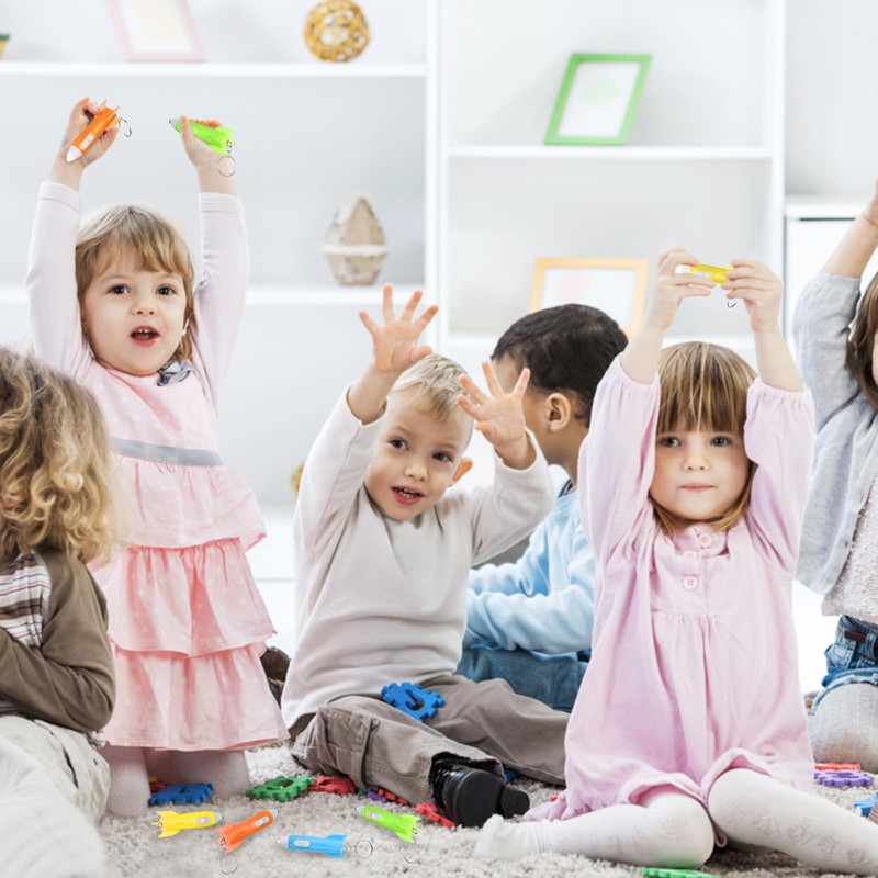 160 PCS Helicopter Mini Flashlight Keychain, Rocket LED Flashlight, Mini