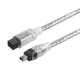 Herfair FireWire IEEE 1394B Cable,9 Pin to 4 Pin Male to Male Cord,Data Transfer Adapter,FireWire 400 DV iLink Converter for Laptop to Camcorder,DV Camera to Computer Cable 1m