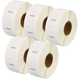 5 Rolls S0929120 25 mm x 25 mm Labels Compatible with LabelWriter 4XL 450 400 330 320 Twin Turbo Duo Seiko SLP 450 400 240 200 100 Pro Plus (750 Labels per Roll, Removable)
