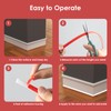 5M TPE Quadrant Trim White 12x9mm Plastic Trim Edging Strip