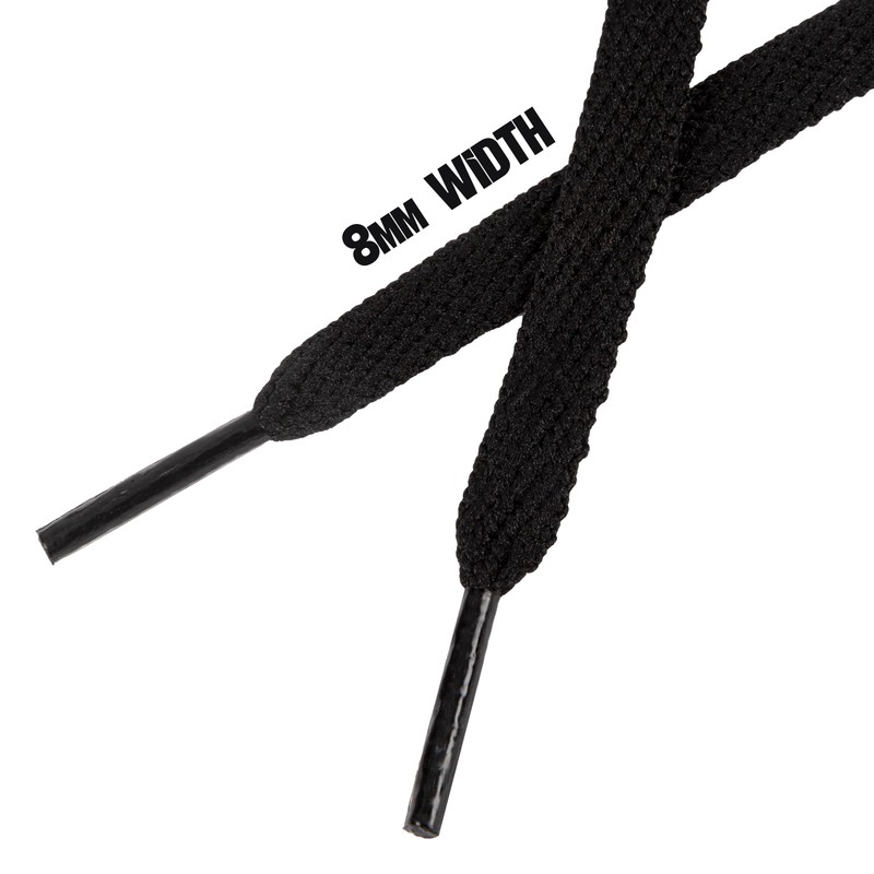 Kilter Flat Trainer Shoelaces - Black - 75 cm -