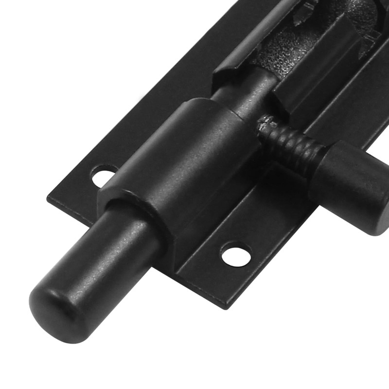 Coufce 4 Pack 2" Barrel Bolt Lock Black Slide Door