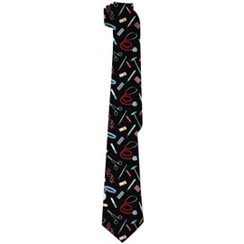 SARA NELL Mens Medical Accessories Neckties Pharmacist Tie Doctor & Nurse Gifts Neck Tie, Fun Crazy Gift For Medical/Nursing School, Med/Doctor Graduation, Pediatrician, Medical Students