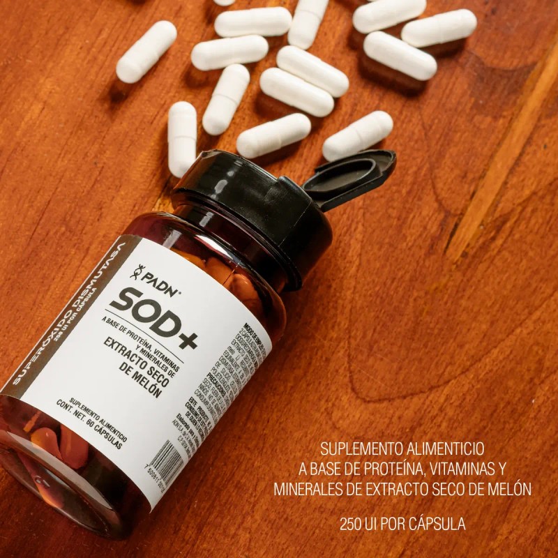 Sod+ Superóxido Dismutasa Antioxidante 60 Cáps Padn - 2 Pack