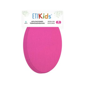 6 Iron-On Patches Iron Repair Kit 16 x 10 cm Fuchsia