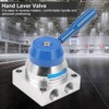 G1/4" Thread 3 Position 4 Way Aluminium Alloy Pneumatic Hand