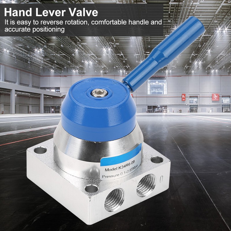 G1/4" Thread 3 Position 4 Way Aluminium Alloy Pneumatic Hand