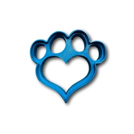 Heart Shape Dog Paw Cookie Cutter