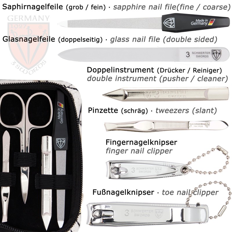 3 Swords Germany – manicure pedicure set kit (589)