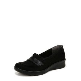 BZees Womens Gamma 2 Comfort Loafer Black 6 M