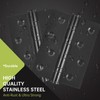 6-Pack Black Door Hinges, 4 Inch Heavy Duty Stainless Steel