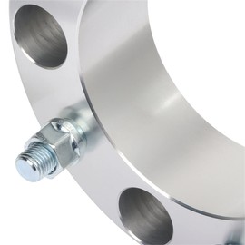 WHEELTECH 5x150 Wheel Spacers 2 inch Thick Hub Bore 110mm with 14x1.5 Studs Wheel Spacers Fit for Land Cruiser for LX470 1998-2007 - Silver 5 Lug Wheel Spacers 4Pcs