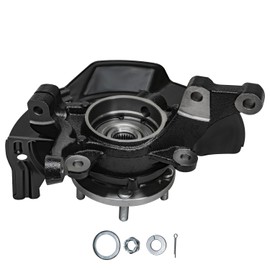 Detroit Axle - 2.4L Front Right Steering Knuckle for 2011 Hyundai Sonata, Steering Knuckle & Wheel Hub Bearing Passenger Side Assembly Replacement