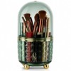 FAVORTALK Make-Up Cosmetic Organiser with 6 Compartments, 360° Rotating Brush