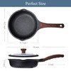 Vinchef Nonstick Deep Frying Pan Saute Pan with Lid, 10in/3Qt
