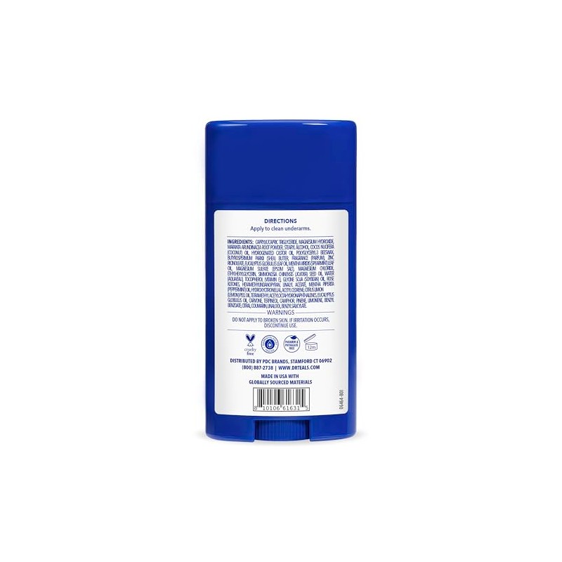 Dr Teal's desodorante con aceite de Eucalipto libre de alumino