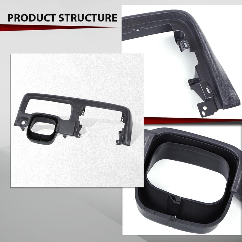 CROSSDESIGN Dash Bezel Trim Speedometer Cluster Bezel Compatible with Jeep