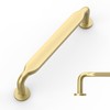 Amerdeco 10 Pack Gold Cabinet Pulls 96mm(3.75Inch) Hole Centers Kitchen