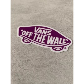 Skate Stickers VANS Off The Wall 3” Inch Skateboard Sticker Purple Decal Waterproof Vinyl